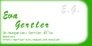 eva gertler business card
